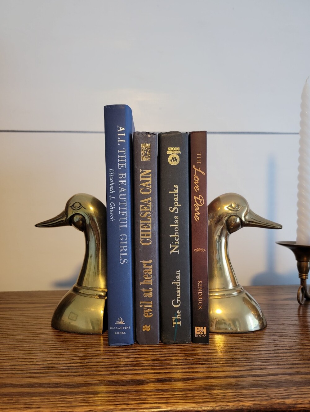 Brass Duck Bookends